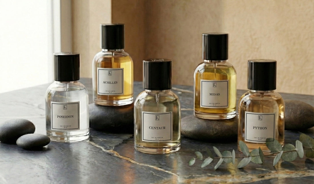 dunkele Parfumflaschen